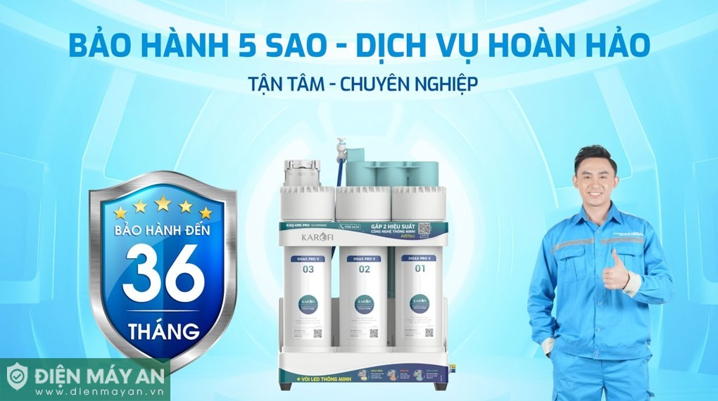 Máy lọc nước RO Karofi KAQ-U95 Pro 10 lõi
